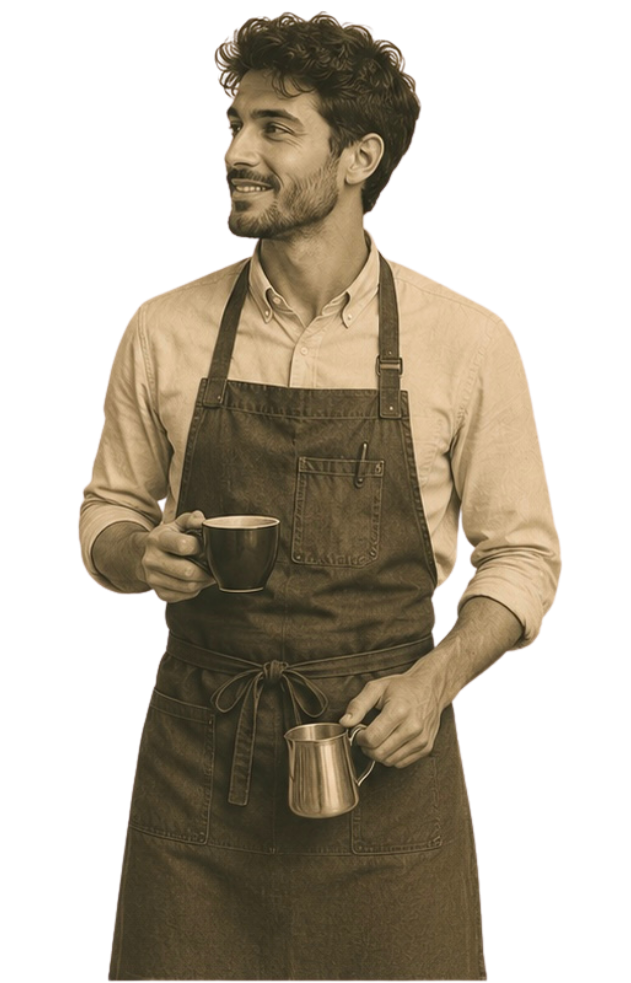 Barista preparing a drink